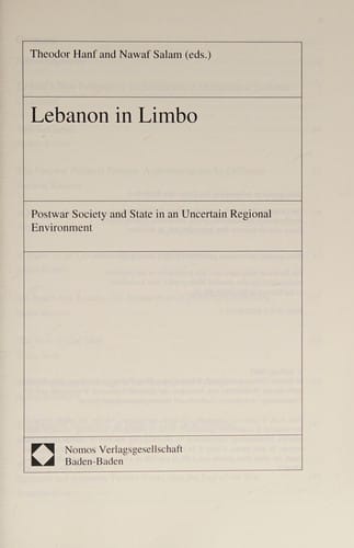 Lebanon in Limbo