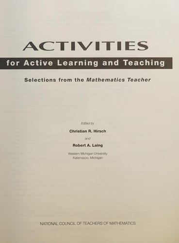 Activities for active learning and teaching