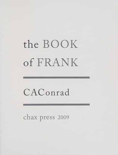 The book of Frank