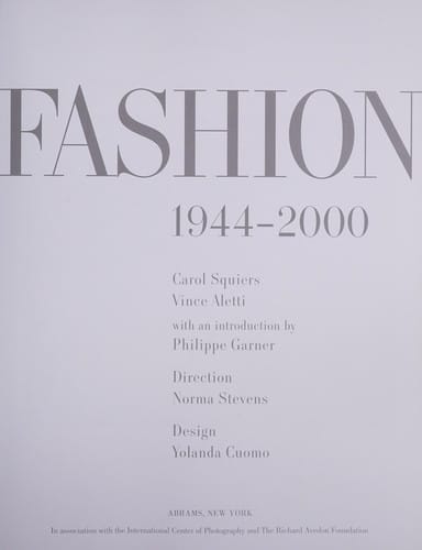 Avedon fashion, 1944-2000