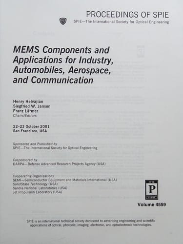 MEMS components and applications for industry, automobiles, aerospace, and communication