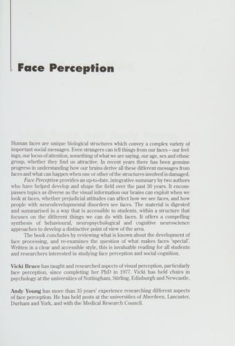 Face perception