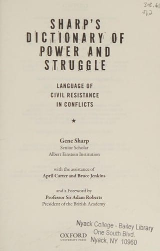 Sharp's dictionary of power and struggle