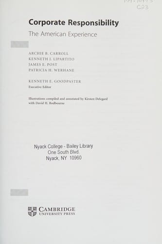 Corporate responsibility