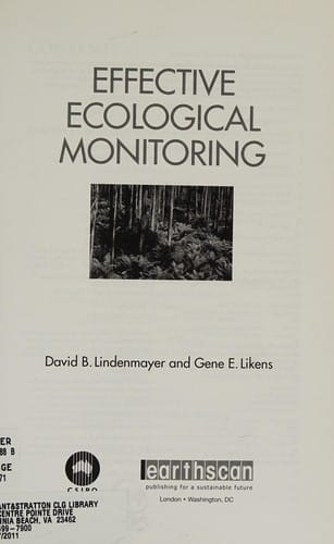 Effective ecological monitoring
