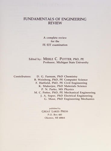 Fundamentals of engineering review