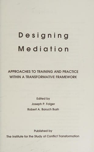 Designing mediation