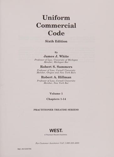 Uniform commercial code