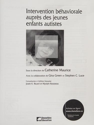 Intervention béhaviorale auprès des jeunes enfants autistes