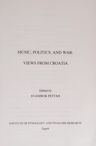 Music, politics, and war