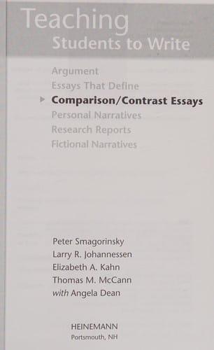 Teaching students to write comparison/contrast essays