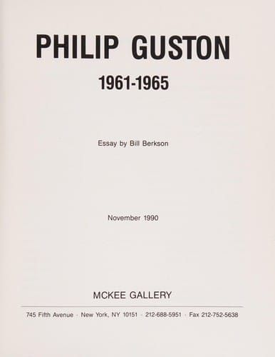 Philip Guston