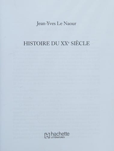 Histoire du XXe siècle
