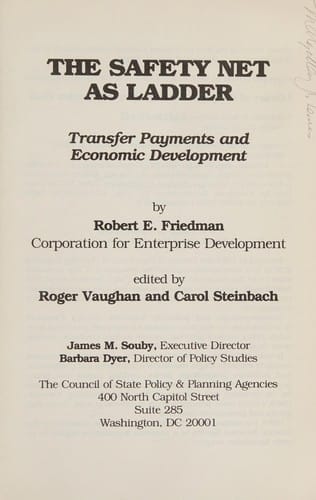 The safety net as ladder