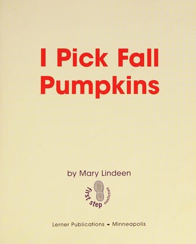 I pick fall pumpkins