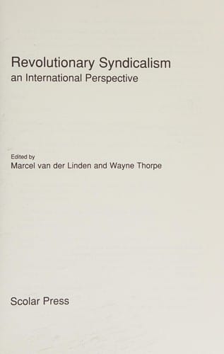 Revolutionary syndicalism