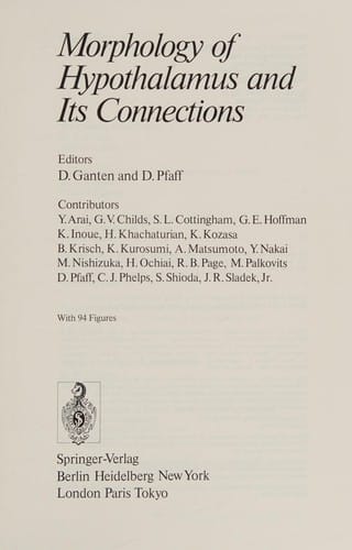 Morphology of hypothalamus and its connections