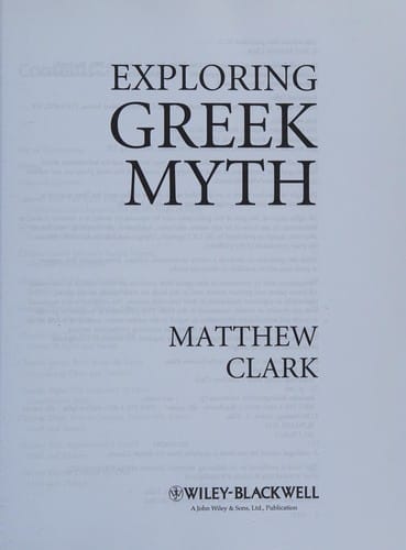 Exploring Greek myth