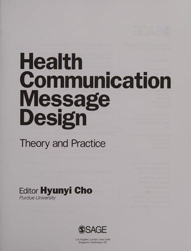 Health communication message design