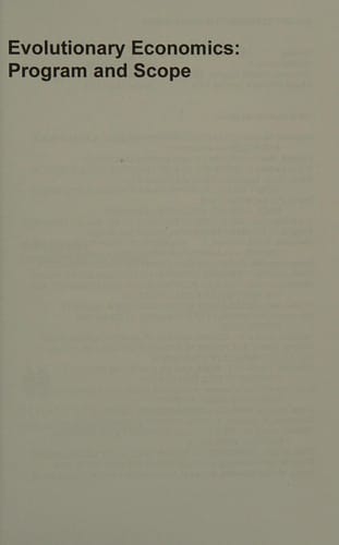 Evolutionary economics