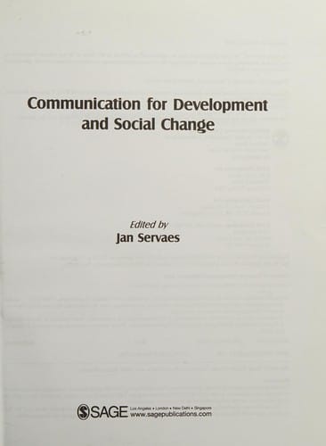 Communication for development and social change
