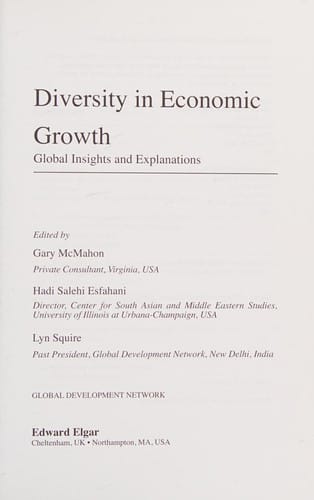 Diversity in economic growth
