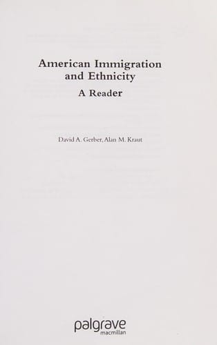 American immigration and ethnicity