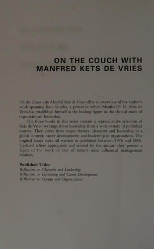 Reflections on groups and organizations