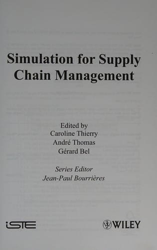 Simulation for supply chain management