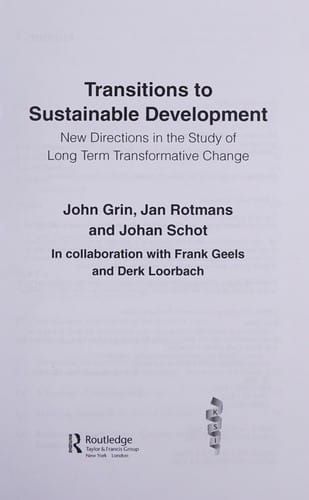 Transitions to sustainable development