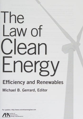 The law of clean energy