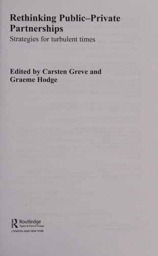 Rethinking public-private partnerships