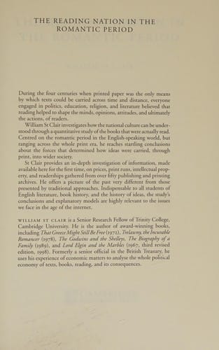 The reading nation in the Romantic period