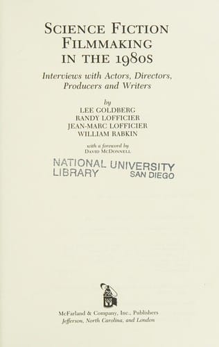 Science Fiction Filmmaking in the 1980s