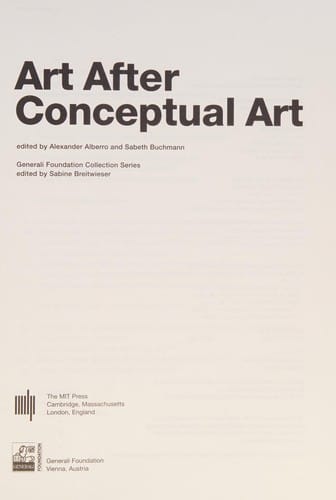 Art after conceptual art