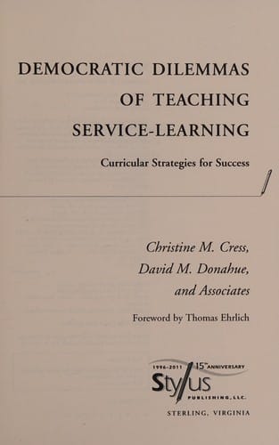 Democratic dilemmas of teaching service-learning