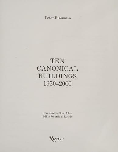 Ten canonical buildings 1950-2000