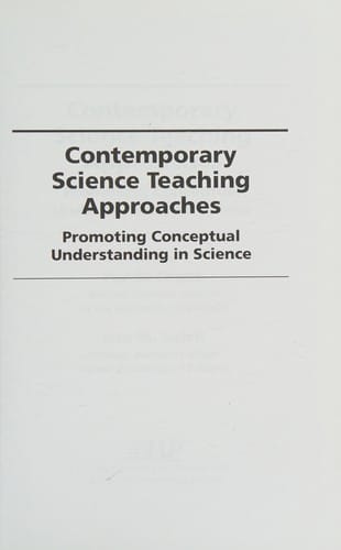 Contemporary science teaching approaches