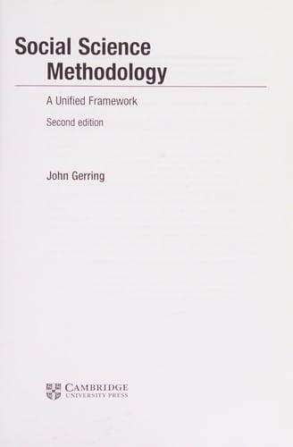 Social science methodology