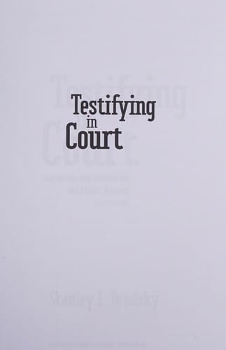 Testifying in court