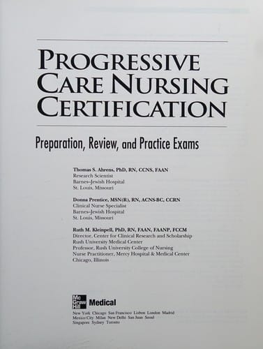 Progressive care nursing certification