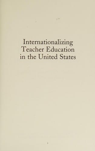 Internationalizing teacher education in the United States