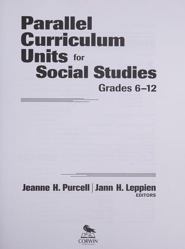 Parallel curriculum units for social studies, grades 6-12