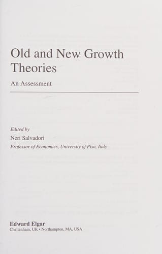 Old and new growth theories