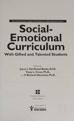 Social-emotional curriculum with gifted and talented students
