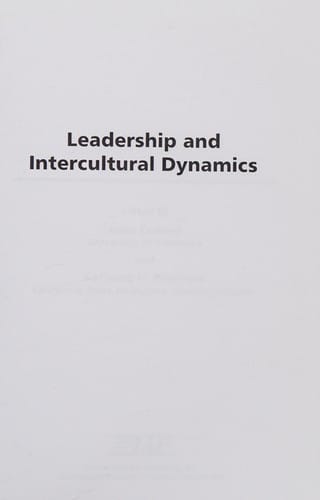 Leadership and intercultural dynamics