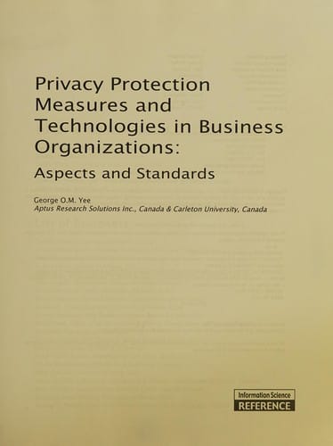 Privacy protection measures and technologies in business organizations