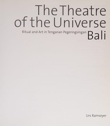 The theatre of the universe