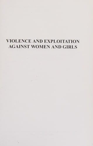 Violence and exploitation against women and girls