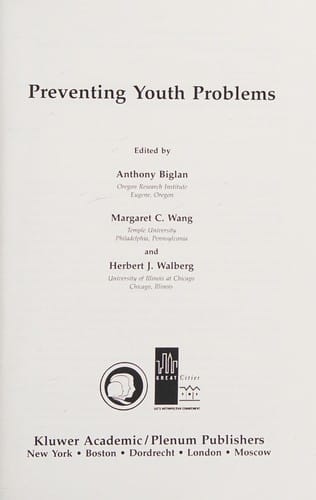 Preventing youth problems